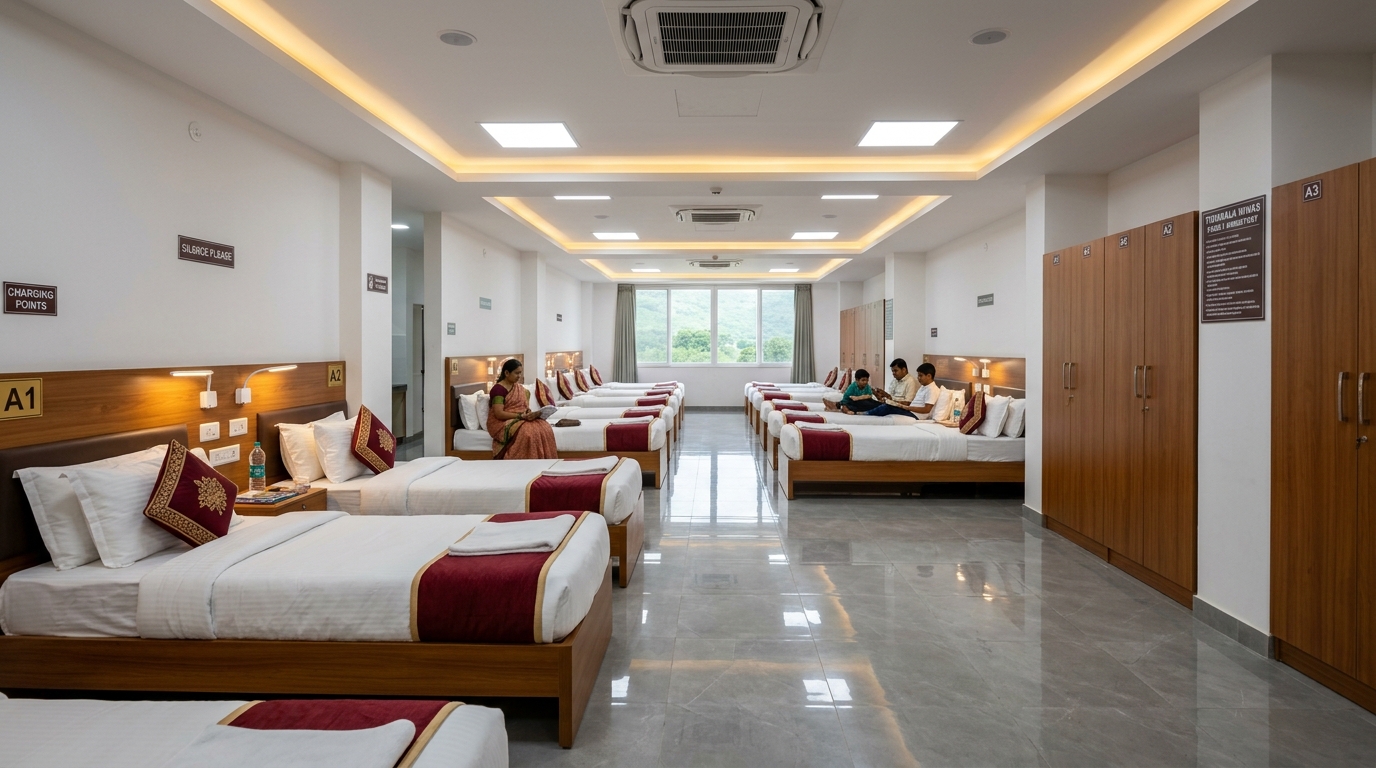 Om Sri Varaha Balaji Dormitory Interior